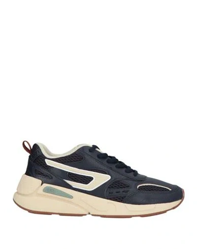 Diesel Woman Sneakers Midnight Blue Size 8.5 Textile Fibers