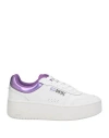 Diesel Woman Sneakers Off White Size 8 Cow Leather