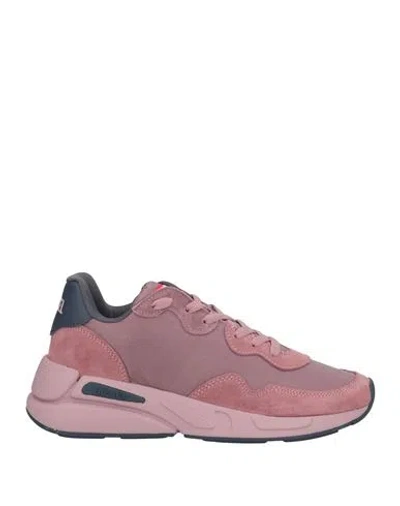 Diesel Woman Sneakers Pastel Pink Size 8 Textile Fibers In Black