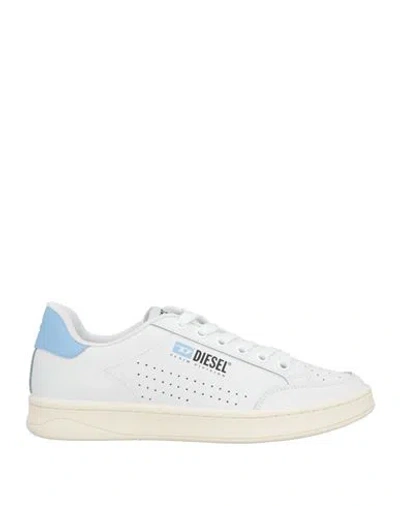 Diesel Woman Sneakers Sky Blue Size 7.5 Cow Leather