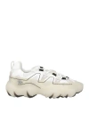 Diesel Sneaker Low-top Rivestite In Gomma In White