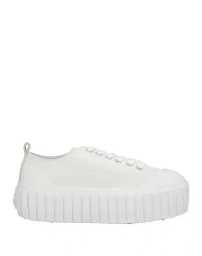 Diesel Woman Sneakers White Size 7.5 Cow Leather
