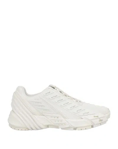 Diesel Woman Sneakers White Size 7 Polyester, Polyurethane, Rubber