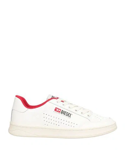 Diesel Woman Sneakers White Size 8 Cow Leather