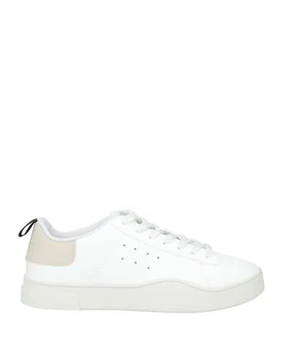 Diesel Woman Sneakers White Size 8 Polyurethane