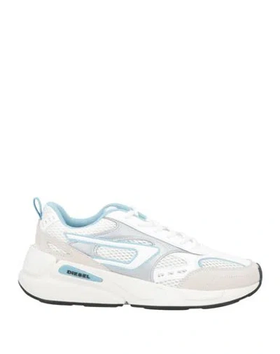 Diesel Woman Sneakers White Size 9 Textile Fibers