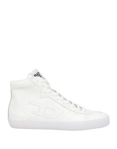 Diesel Woman Sneakers White Size 8.5 Leather