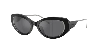 Diesel Woman Sunglass Dl2001mu In Black