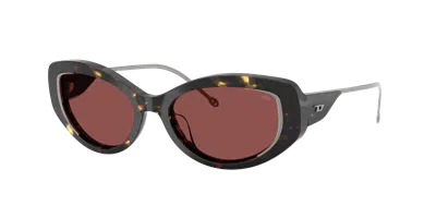 Diesel Woman Sunglass Dl2001mu In Purple