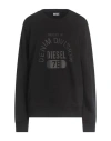 Diesel Woman Sweatshirt Black Size L Cotton