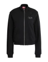 Diesel Black Cotton Zip Up Sweatshirt