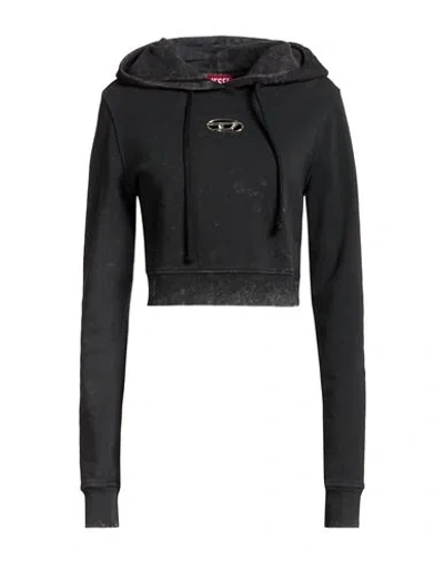 Diesel Woman Sweatshirt Black Size M Cotton