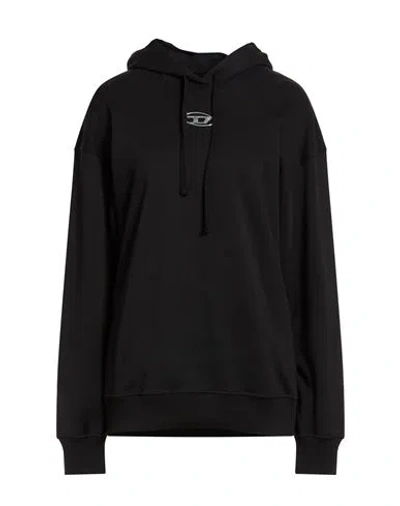 Diesel Woman Sweatshirt Black Size S Cotton