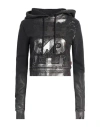 Diesel Cropped Fit F-slimmy-p6 Hoodie With Metallic Effect Print