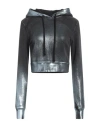 Diesel F-slimmy Cropped Hoodie In Grey