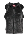 Diesel Woman Sweatshirt Charcoal Size L Rayon, Polyester In Grey