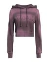 Diesel Woman Sweatshirt Mauve Size L Cotton, Elastane