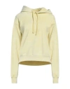 Diesel Woman Sweatshirt Pastel Yellow Size S Cotton, Elastane In Yellow