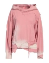 Diesel Woman Sweatshirt Pink Size L Cotton In Pink