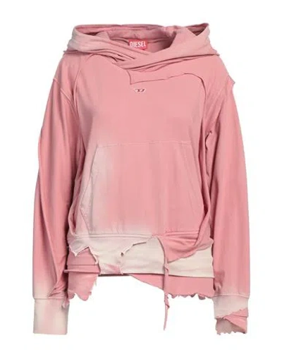 Diesel Woman Sweatshirt Pink Size L Cotton