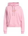 Diesel Woman Sweatshirt Pink Size Xl Cotton In Pink