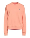 Diesel Solid Color Fleece Sweatshirt In Orange