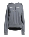 Diesel Woman Sweatshirt Slate Blue Size S Cotton, Modal In Blue