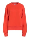 Diesel Woman Sweatshirt Tomato Red Size S Nylon, Cotton