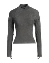 Diesel Woman T-shirt Dark Green Size S/m Polyamide, Elastane