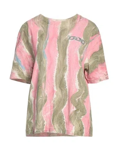 Diesel Woman T-shirt Pink Size Xl Cotton