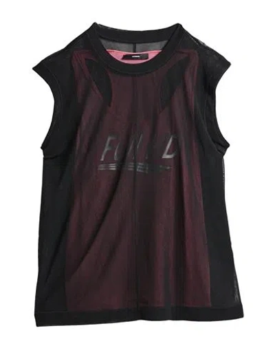 Diesel Woman T-shirt Pink Size Xs Polyester