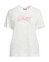 Diesel Cotton T-shirt With Embossed Logo In White