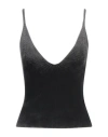 Diesel Shaded Effect Ribbed M-laila Top With Deep V-neckline