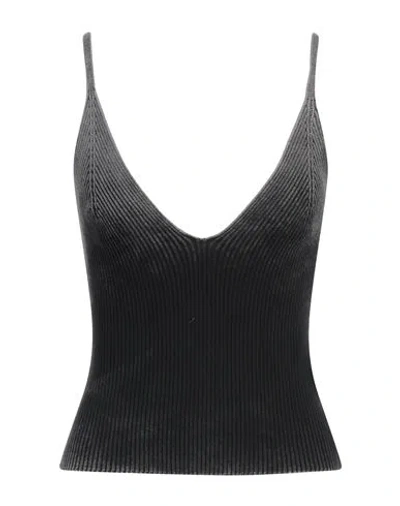 Diesel Woman Top Black Size M Cotton