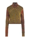 Diesel Woman Turtleneck Marigold Size L Wool, Acrylic, Polyamide
