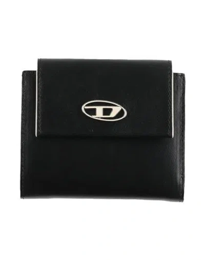 Diesel Woman Wallet Black Size - Bovine Leather