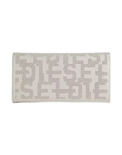 Diesel Woman Wallet Light Grey Size - Leather