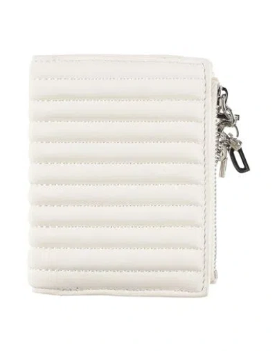 Diesel Woman Wallet Off White Size - Ovine Leather