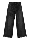 Diesel Jeans Wide Leg Effetto Consumanto In Multi