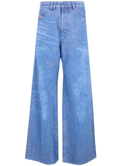 Diesel 1996 D Sire Fsi Wide Leg Jeans In Blue