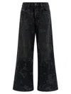 Diesel Vintage Inspired D-sire Denim Trousers In Gray
