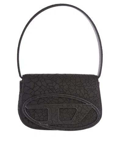 Diesel Women's 1dr Cracked Leather Bag In Black