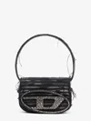 Diesel Women 1dr Denim Shoulder Bag With Used Effect