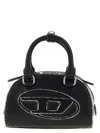 Diesel Women Black 1dr Dome Crossbody Mini Bowling Bag In Black