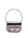 Diesel 1dr Leather Shoulder Bag In Gray