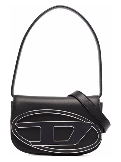 DIESEL WOMEN'S 1DR LEATHER SHOULDER BAG