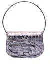 Diesel '1dr' Brown Shoulder Bag With Adjustable And Removable Shoulder Strap In Multicolor