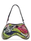Diesel Play-glossy Shoulder Bag With Print In Multicolour