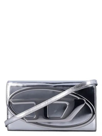 Diesel 1dr Wallet Strap In Gray