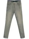 Diesel Grey Skinny Denim Jeans In Multicolor